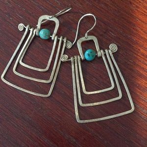 Southwest Sterling Silver Earrings